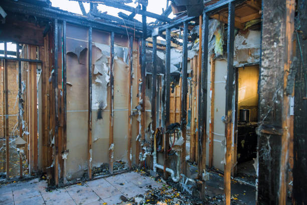 Professional Emergency Fire Cleanup technician working in Marfa, TX